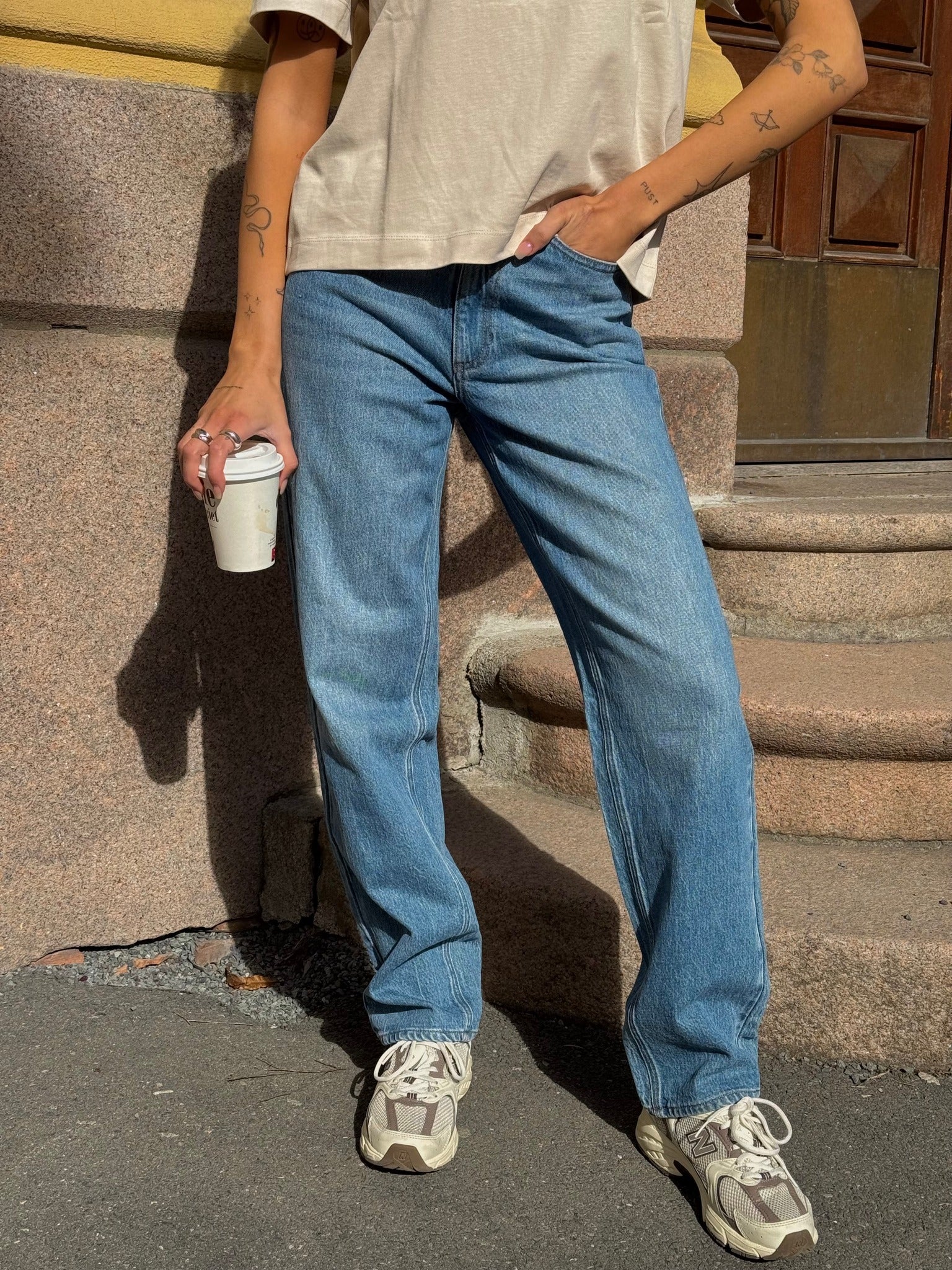 VIKELLY Jeans - Medium Blue Denim